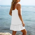 thumbnail image 7 of ZHYou Beach Cover Ups for Women with Spaghetti Strap Swimwear Summer Bikini Bathing Suit Comfy Lightweight Dresses White S, 7 of 7