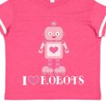 thumbnail image 4 of Inktastic Robotics I Love Robots Girls Girls Toddler T-Shirt, 4 of 5
