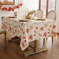 thumbnail image 2 of Fall Tablecloth Rectangle, Thanksgiving Table Cloth Autumn Harvest Vintage Maple Leaf Farmhouse Table Cover for Party Picnic Dinner Decor (60 x 84 Inch), 2 of 6