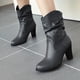 thumbnail image 4 of Zapatos de mujer Moda Color sólido Cuadrado Tacones altos Casual Cálido Resistente al desgaste Botas de vaquero de lana sin cordones Wmkox8yii  hfjk3221, 4 of 4