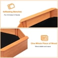 thumbnail image 4 of Sandbox Nicedday Octagon de madera con funda para niños al aire libre, 4 of 7