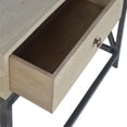 thumbnail image 2 of Artisan Furniture Solid Mango Wood Living Room Metal Base Console Table, 2 of 5
