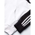thumbnail image 3 of adidas Men's Essentials Colorblock Pullover Sweatshirt Black/White/White XX-Large, 3 of 3