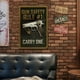 thumbnail image 4 of Pistola Placa Metal Vintage Pintura Hierro Rectangular Arte Pared Bar para El 20x30cm, 4 of 9