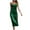 Green, variant on Bigersell Sun Dresses for Women 2022 Beach Women's Summer Fashion Solid Color Sleeveless Sling V-Neck Button Dress Regular Fit & Flare Dress Style 29773, Female Cropped Dresses Green L