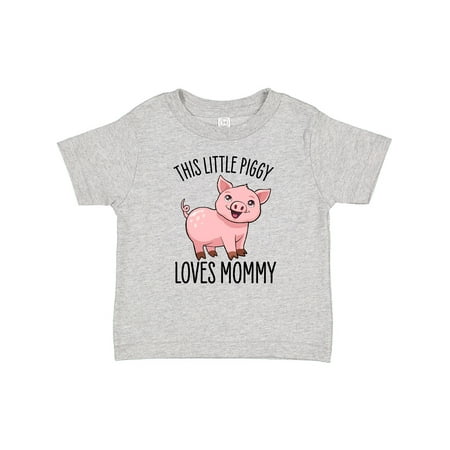 

Inktastic This Little Piggy Loves Mommy- Cute Gift Baby Boy or Baby Girl T-Shirt
