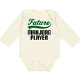thumbnail image 3 of Inktastic Future Mahjong Player Boys Long Sleeve Baby Bodysuit, 3 of 5