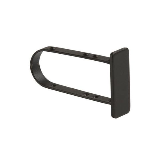 Econoco EC4-MAB End Cap for 0.5 x 1.5 in. Rectangular Tubing, Black - Matte