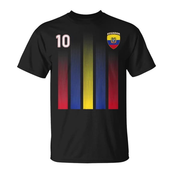 Ecuador 10 Soocer Jersey Ecuador Football Fan Soccer Men Women Tshirt Graphic Print Unisex