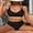 Black, variant on Charmo Womens Halter Bikini Sets Double Straps Two Piece Bath Suit High Waisted Swimwear
