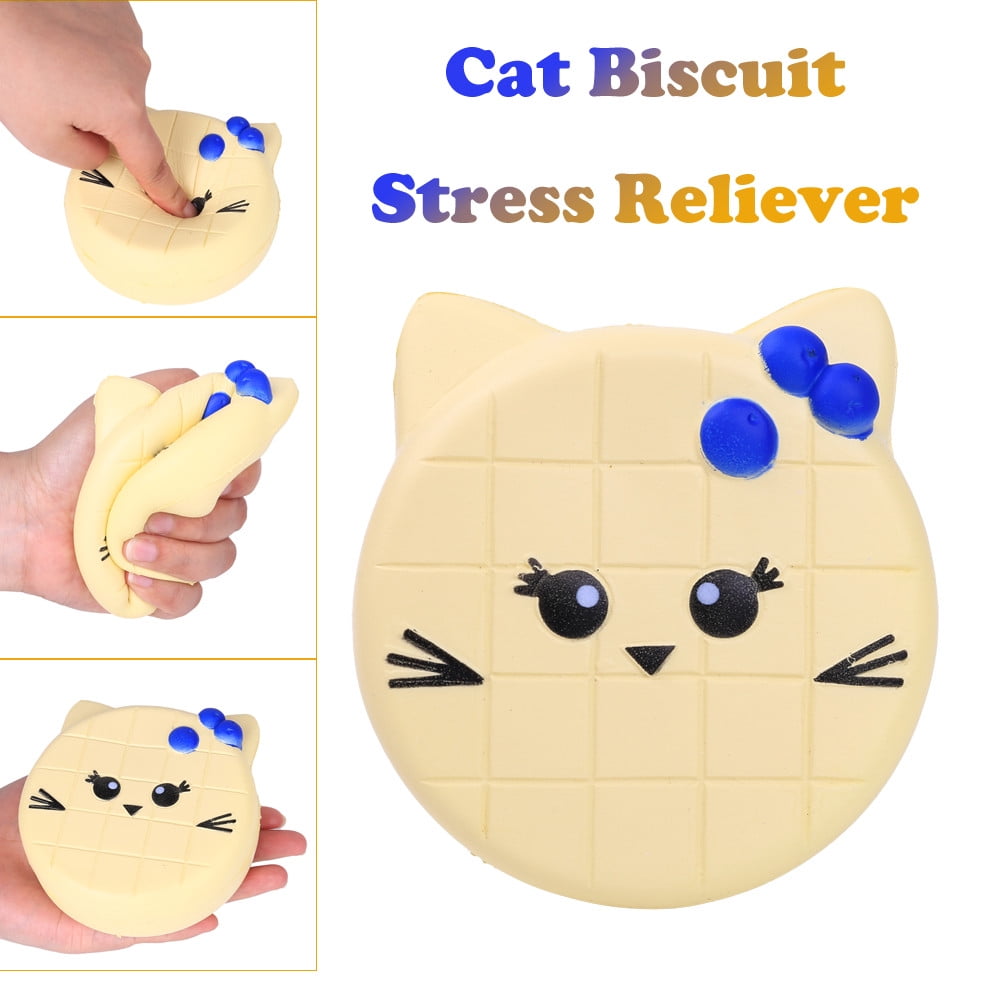 Kawaii Cat Biscuit Slow Rising Scented Squeeze Relieve Stress Toy