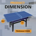 thumbnail image 7 of 6ft Mid-Size Ping Pong Conversion Top, Foldable & Portable Table Tennis Table Top for for Indoor/Outdoor,Blue, 7 of 7