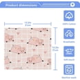 thumbnail image 5 of GZHJMY Cute Pink Pig Washcloths 4 Pack, Highly Absorbent Soft Cotton Baby Washcloths Fingertip Towels, 12 x 12 Inch, 5 of 7