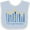 Blue and White, variant on Inktastic Peace Light Hanukkah Boys or Girls Baby Bib
