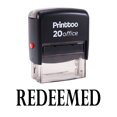 thumbnail image 1 of Printtoo Self Inking Rubber Stamp Office Stationary REDEEMED Stamp-Black, 1 of 1