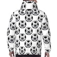 thumbnail image 7 of Fotbe Men's Hoodie with Happy Soccer Pattern - Kangaroo Pocket Pullover Hooded Sweatshirt, Perfect for Daily Wear, Travel, and Home-Small, 7 of 7