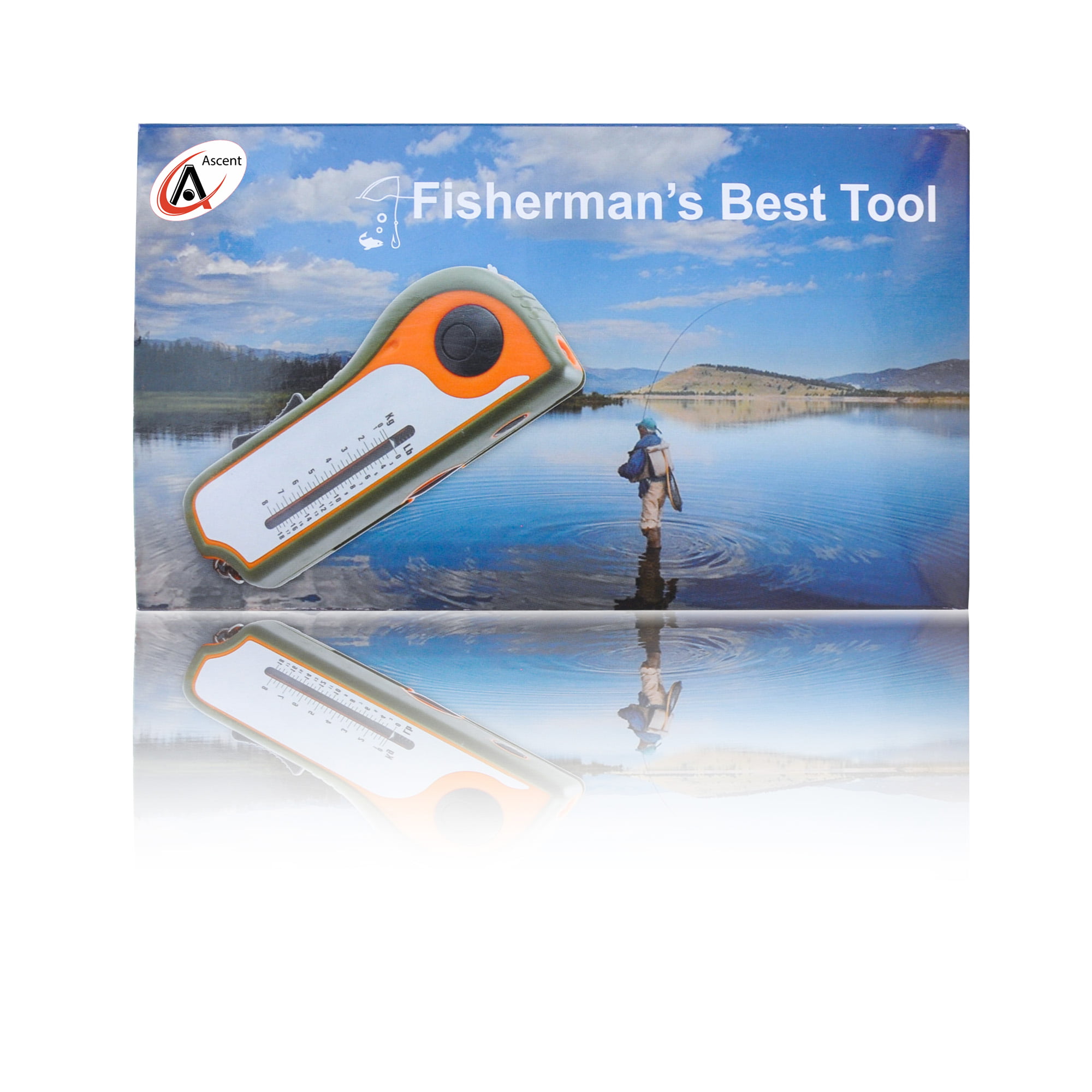 Ascent Fisherman Gift Tool Fishing Multitool - Hook Remover, Scale Scraper,  Tape Measure, Bait Cutter, Flashlight, Knife, Scissors, Weight Scale,  Bottle Opener, Gift Idea for Men Women Kids 