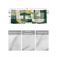 thumbnail image 4 of Valances for Windows Abstract Street Art Rod Pocket Cafe Window Treatments Valance Curtains for Kitchen Bathroom Laundry Basement Windows 54"x18", 4 of 9