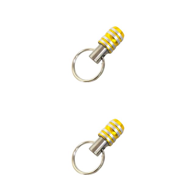 Greeniant Vástago hexagonal 1/4, herramienta para llavero, barra de extensión de tamaño pequeño multiusos, destornillador, adaptador de Amarillo 2piezas
