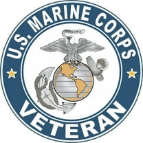 U.S. Marine Corps Veteran 3.8" Decal