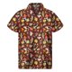 thumbnail image 2 of Camisas hawaianas con estampado 3D de setas de dibujos animados para hombre, camisa de solapa de verano, blusas holgadas de manga corta a la moda, blusa con botones para mujer, 2 of 5