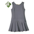 thumbnail image 1 of Bienzoe Chandail d'Uniforme Scolaire Extensible Plissé Durable pour Fille Gris 16, 1 of 2