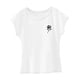 thumbnail image 4 of Camiseta de verano suave con cuello redondo para mujer, para viajes de vacaciones en la oficina, mochilero S, 4 of 7