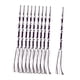 thumbnail image 3 of Juego de 10 tzitzits tradicionales judíos, adornos colgantes, decoración multifuncional para el hogar. Púrpura blanco, 3 of 9