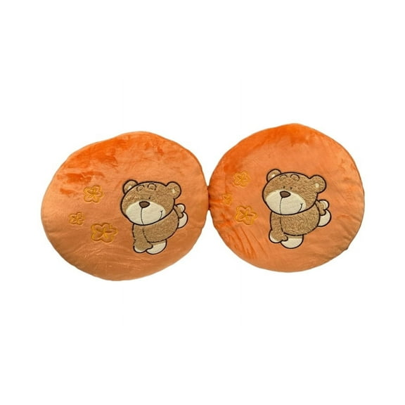 2pk Nici Honey Bear Orange Cushion Pillows