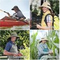 thumbnail image 4 of Sombrero para el sol al aire libre para hombre con protección UV, gorra safari, sombrero de pesca de ala ancha con solapa para el cuello, para papá, 4 of 5