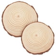thumbnail image 4 of NUOLUX 2Pcs Garden Stepping Stone Khaki Wood for Outdoor Space 8.5 Inches Diameter, 4 of 8