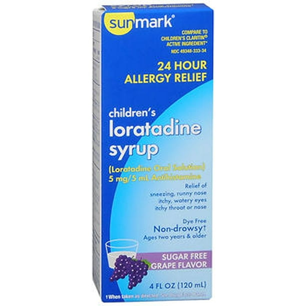 Sunmark Children's Loratadine Grape Syrup, 4 Fl. Oz.