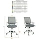 thumbnail image 2 of Silla de Oficina Ejecutiva I SEATING Black Jack Blanca y Gris, Reclinable, Ergonómica, Altura Ajustable, 2 of 6