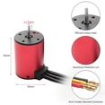 thumbnail image 2 of S3650 3100KV Motor sin escobillas 60A Sin escobillas ESC XT60 Programación de enchufe, 2 of 6