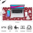 thumbnail image 5 of Long Mouse Pads for Desk,Red Christmas Tree and Deer Pattern Desk Mats on Top Of Desks, Desk Mouse Pad Extra Large with 3mm Non-Slip Base and Stitched Edge for Gaming,Office,Work,Home 35.4x15.7in, 5 of 5