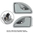 thumbnail image 1 of 2X Inner Door Handle Gray Front Left + Right For Renault Kangoo Twingo I, 1 of 10