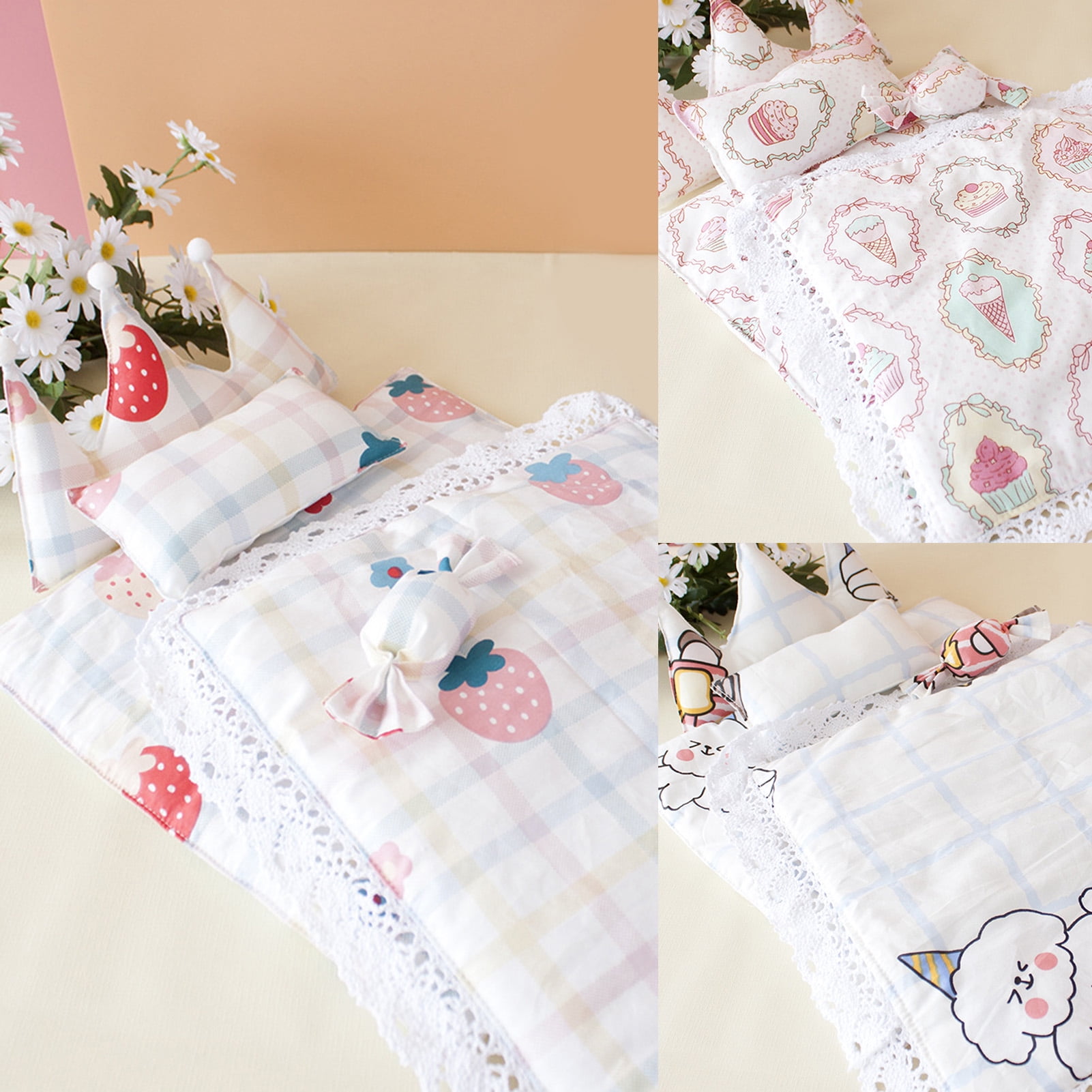 Doll bed sheets discount