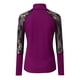 thumbnail image 3 of Puntoco moda mujer cuello alto manga larga algodón camiseta casual tops blusa de encaje Puntoco Puntoco-3287, 3 of 6