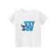 thumbnail image 3 of Nueva camiseta de algodón con letras ABCD de Stitch para niños, camisetas con combinación de nombres para niñas y niños, camisetas de dibujos animados Kawaii, ropa informal para niños, 3 of 5