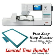 Bernette b70 10" x 6" Embroidery Machine with Free Snap Hoop Monster Bundle