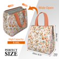 thumbnail image 3 of Corgi Dog and Flower Florals Insulated Lunch Bag for Women & Adults,Large Portable Soft Cooler Lunch Bag,Thermal Food Storage Tote with Pearl Cotton,8.66L,8.75x5.75x9.5 Inch, 3 of 6
