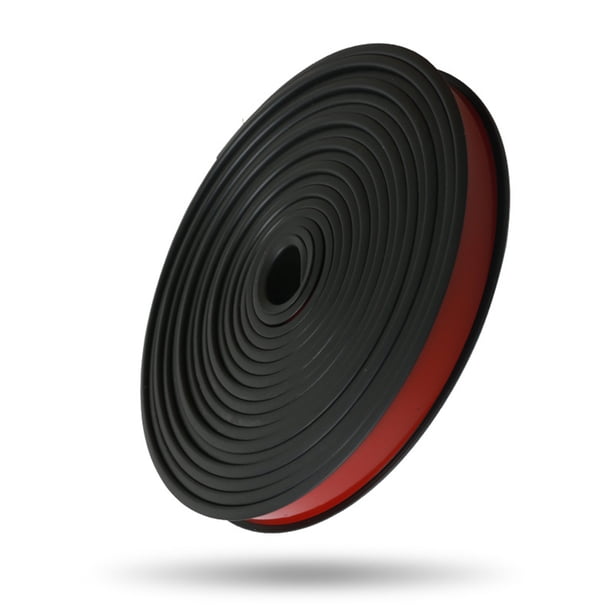Kearding Bandas de borde de muebles flexibles en forma de U, autoadhesivas, hechas con cinta de borde de muebles en forma de U de TPE Muebles de oficina en casa negro