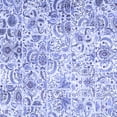 thumbnail image 1 of Ahgly Company Machine Washable Indoor Square Persian Blue Traditional Area Rugs, 3' Square, 1 of 4