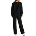 thumbnail image 7 of kpmatpey Plus Size Outfits for Women Long Sleeve Crewneck Sweatshirts with Sweatpants Fall Joggers 2 Piece Sweatsuits, 7 of 7