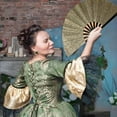 thumbnail image 6 of Boots On The Ground Hand Fan with Holster,Fans for Line Dancing Snap,Iridescent Clack Hand Fans,Clack Fan,Handheld Fan Foldable Line Dance (Color), 6 of 8