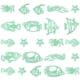 thumbnail image 2 of 4 Sets Window Decals Glowing Wall Art Sticker Luminous Mural Art Kids Bedroom Decal, 2 of 3