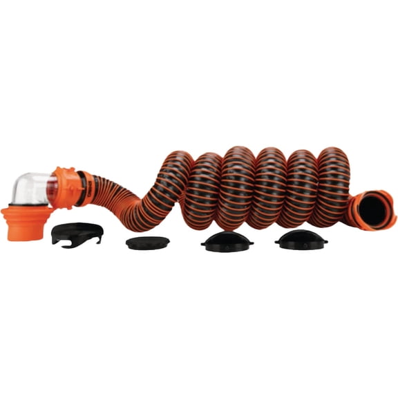 RHINOEXTREME 15FT SEWERHOSEKITW/SWIVELFIT4N1ELBOWCAPS(ENG/FR)