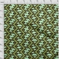 thumbnail image 3 of oneOone Silk Tabby Fabric Chevron Flame Stitch Print Sewing Fabric BTY 42 Inch Wide, 3 of 4