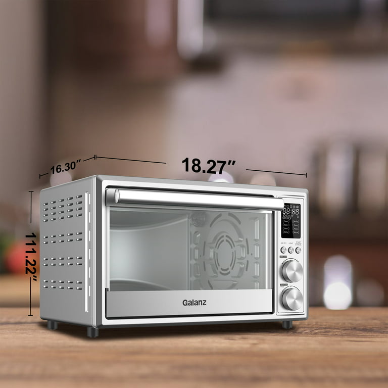 Galanz - Air Fry Toaster Oven - Stainless Steel