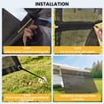 thumbnail image 6 of RV Awning Sun Shade Screen 8'x12'3" for 13' Camper, Extend Your Outdoor Living Space with UPF 90+ UV Block Mesh, Windproof Privacy Screen for Patio, Full Hardware Installation Kit Included, 6 of 8
